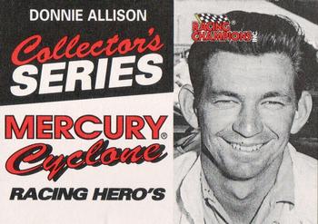 1992 Racing Champions Racing Hero's #02596 Donnie Allison Front