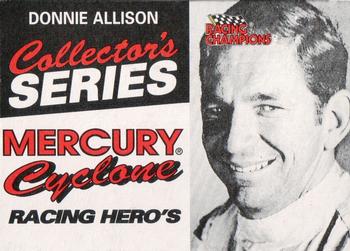 1992 Racing Champions Racing Hero's #02599 Donnie Allison Front