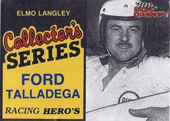 1992 Racing Champions Racing Hero's #01688 Elmo Langley Front