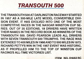 1991-92 Racing Champions Exclusives #01662RC Darlington March 29 Back