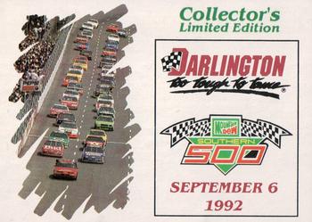 1991-92 Racing Champions Exclusives #01663RC Darlington September 6 Front