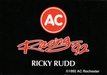 1992 Racing Champions AC Racing #NNO Ricky Rudd Back