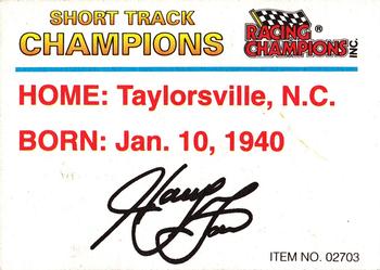 1993 Racing Champions Short Track Champions #02703 Harry Gant Back
