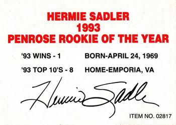 1994 Racing Champions Exclusives #02817 Hermie Sadler Back