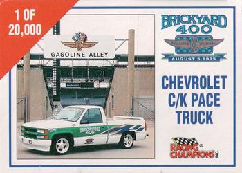 1995 Racing Champions Exclusives #08221BY Brickyard 400 Pace Truck Front