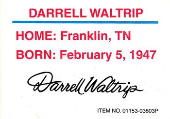 1996 Racing Champions Preview #01153-03803P Darrell Waltrip Back