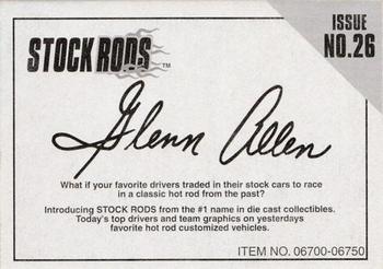 1997 Racing Champions Stock Rods #26 Glenn Allen Jr. Back