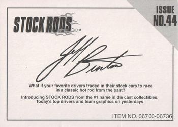 1997 Racing Champions Stock Rods #44 Jeff Burton Back