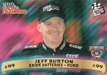 1998 Racing Champions Press Pass #NNO Jeff Burton Front