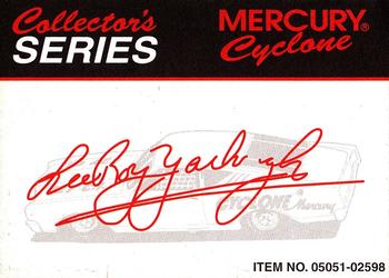 1998 Racing Champions Legends #14 LeeRoy Yarbrough Back