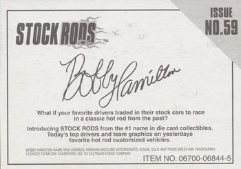 1998 Racing Champions Stock Rods #59 Bobby Hamilton Back