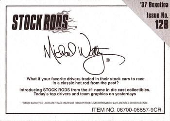 1998 Racing Champions Stock Rods #128 Michael Waltrip Back