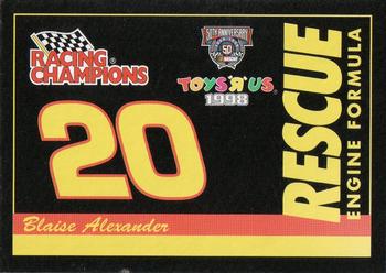 1998 Racing Champions Toys'Я'Us Gold Chrome #00927-04187 Blaise Alexander Front