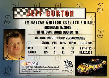 1999 Racing Champions Press Pass #NNO Jeff Burton Back