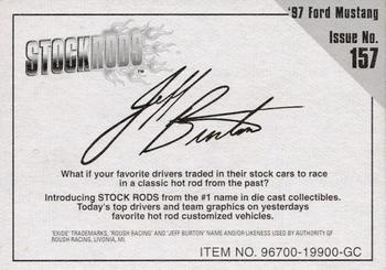 1999 Racing Champions Stock Rods #157 Jeff Burton Back