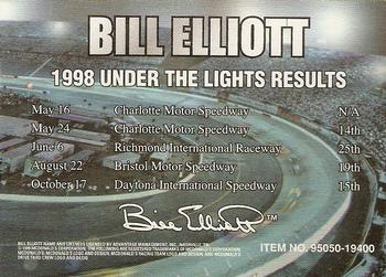 1999 Racing Champions Under the Lights #95050-19400 Bill Elliott Back