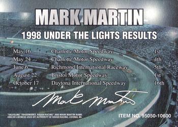 1999 Racing Champions Under the Lights #95050-10600 Mark Martin Back