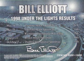 1999 Racing Champions Under the Lights #95081-19400 Bill Elliott Back