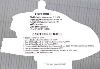 2000 Racing Champions Exclusives #2000SP-6HE Ed Berrier Back