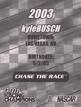 2003 Racing Champions Ultra #87KB-6HA Kyle Busch Back