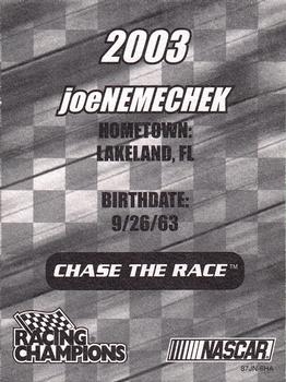 2003 Racing Champions Ultra #87JN-6HA Joe Nemechek Back