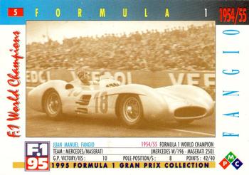 1995 PMC Formula 1 #5 Juan Manuel Fangio Back