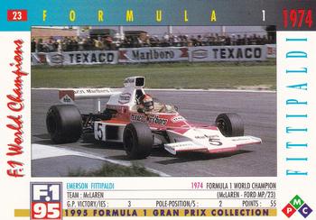 1995 PMC Formula 1 #23 Emerson Fittipaldi Back