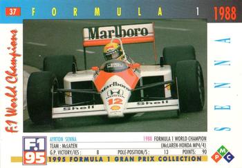 1995 PMC Formula 1 #37 Ayrton Senna Back
