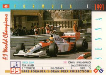 1995 PMC Formula 1 #40 Ayrton Senna Back