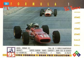 1995 PMC Formula 1 #54 Ferrari 312 Back