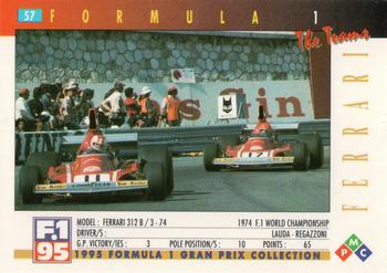 1995 PMC Formula 1 #57 Ferrari 312 B/3 Back