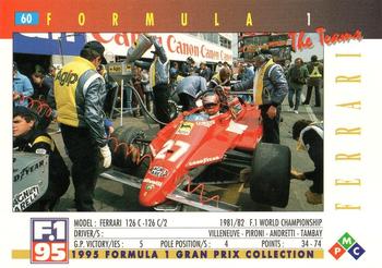 1995 PMC Formula 1 #60 Ferrari 126 C Back