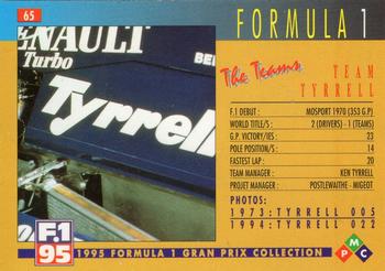 1995 PMC Formula 1 #65 Team Tyrrell Back