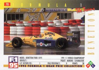 1995 PMC Formula 1 #78 Benetton / Ford B191 Back