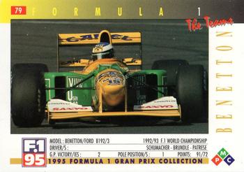 1995 PMC Formula 1 #79 Benetton / Ford B192/3 Back