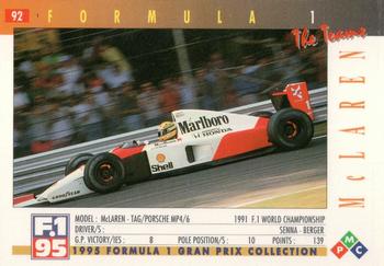 1995 PMC Formula 1 #92 McLaren / TAG Porche MP4/6 Back
