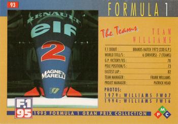 1995 PMC Formula 1 #93 Team Williams Back