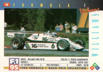 1995 PMC Formula 1 #98 Williams / Ford FW08 Back