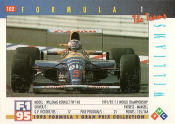 1995 PMC Formula 1 #102 Williams / Renault FW14B Back