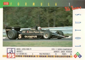 1995 PMC Formula 1 #112 Lotus / Ford 79 Back