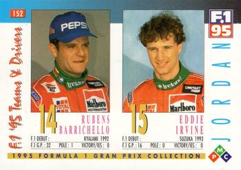 1995 PMC Formula 1 #152 Rubens Barrichello / Eddie Irvine Back