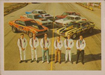 1971 Fleer AHRA Drag Champs Canadian #24 Dick Harrell / Ed Miller / Don Nicholson / Bill Hielscher / Dave Lyall / Herb McCandless Front