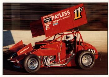 1989 World of Outlaws - Post Cards #11X Jeff Swindell Front
