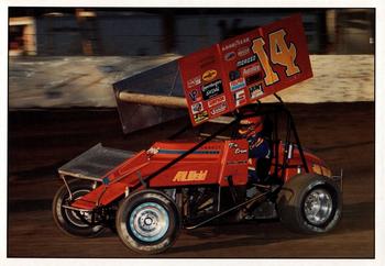 1989 World of Outlaws - Post Cards #14 Tim Green Front