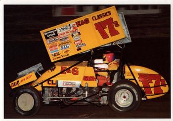1989 World of Outlaws - Post Cards #17E Cris Eash Front
