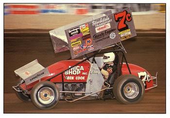 1990 World of Outlaws - Post Cards #7C Dave Blaney Front