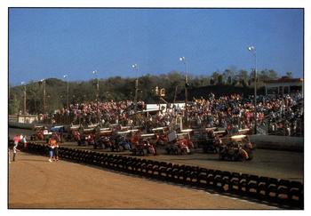 1990 World of Outlaws - Post Cards #NNO Only the Best Go Four Abrest Front