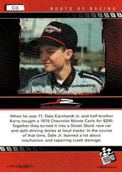 2004 Press Pass Dale Earnhardt Jr. - Blue #C3 Dale Earnhardt Jr. Back