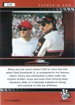 2004 Press Pass Dale Earnhardt Jr. - Blue #C15 Dale Earnhardt Jr. / Dale Earnhardt Back