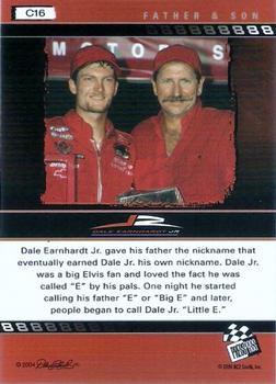 2004 Press Pass Dale Earnhardt Jr. - Blue #C16 Dale Earnhardt Jr. / Dale Earnhardt Back